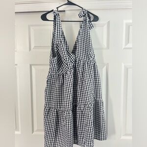 Black and White Gingham Dress